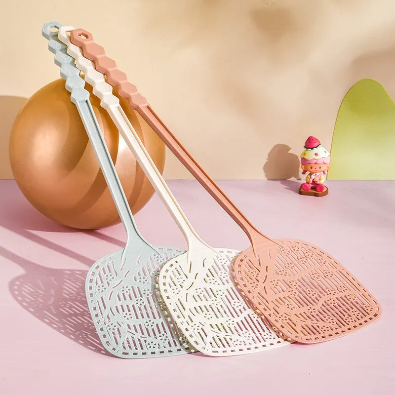 

Thiened Silicone Fly Swatter Long Handle Classic Sle Mosquito Hand Beat Home Use Pest Control Tool ABENUOR Love Be Jin No