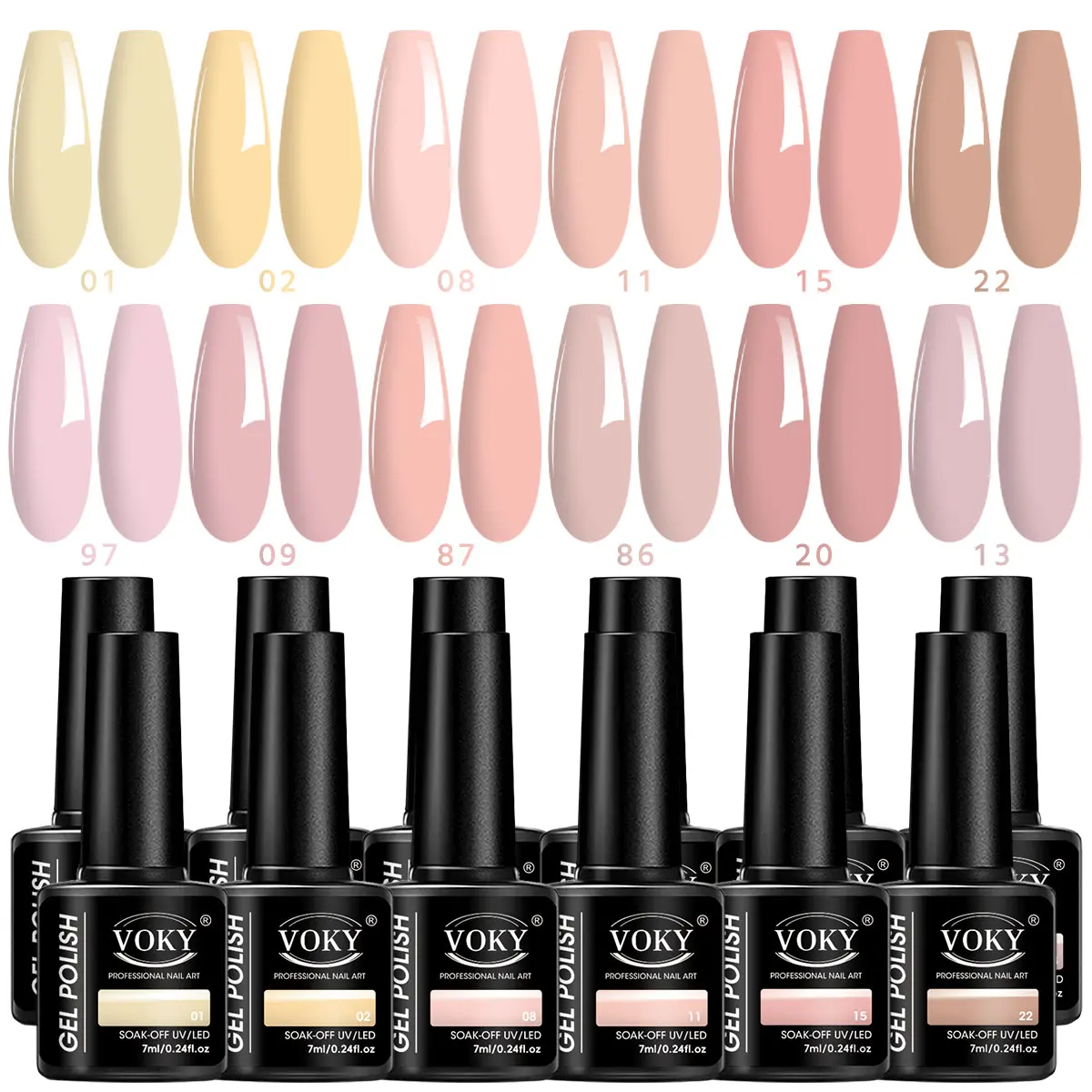 

Набор лаков для ногтей VOKY, 12 предметов, розового цвета. Этот набор подходит для девочек и женщин для дизайна ногтей своими руками.