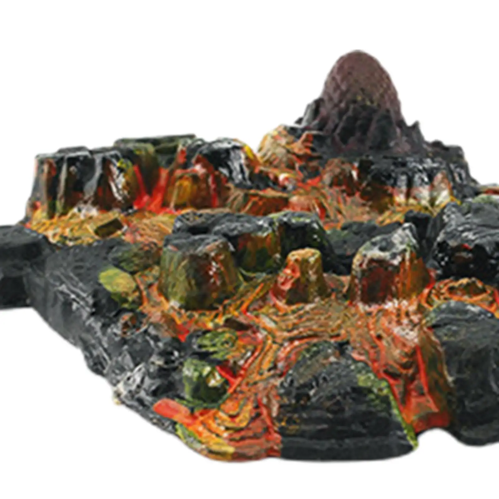 Erupting Volcano Model Adornment Science Kit Sand Table Layout Realistic Mini Volcano Dinosaur Playset for Toddlers Children