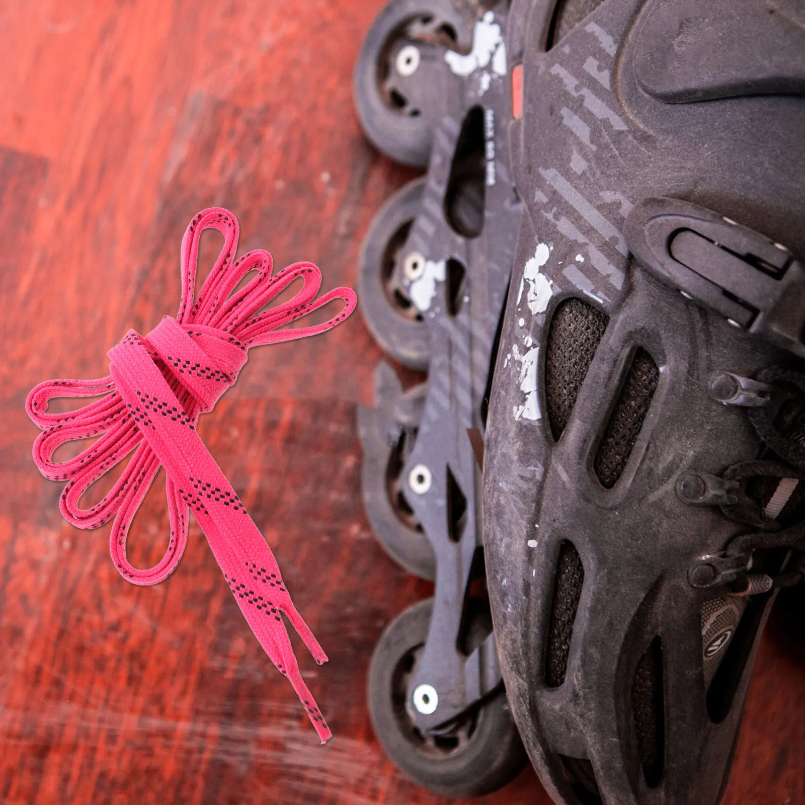 1 زوج مشمع الهوكي سكيت الأربطة شقة مقاومة للاهتراء أربطة الحذاء ل زلاجات دوارة هوكي الجليد أحذية رياضية سلاسل استبدال #5