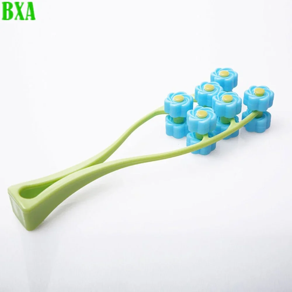 Flower Shape Anti Wrinkle Face-Lift Relaxation Beauty Tools Finger Massage Portable Facial Massager Roller Slimming Face