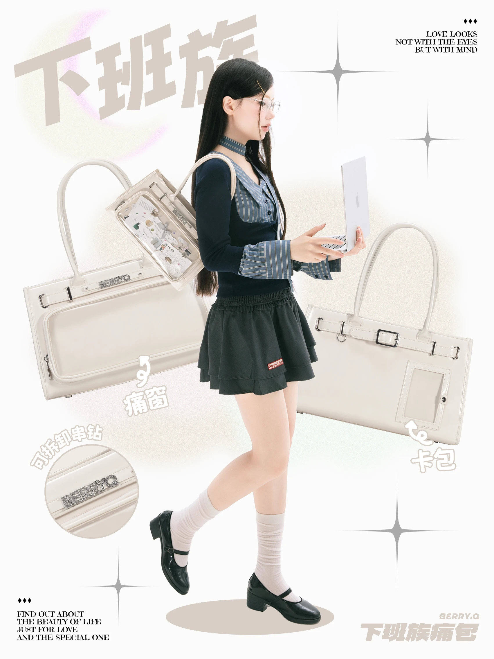 Original Sweet Fashion Pink Handbag for Girls Women Daily Basic Sweet Elegant Large Capacity Tote Bag Female Y2k Itabag