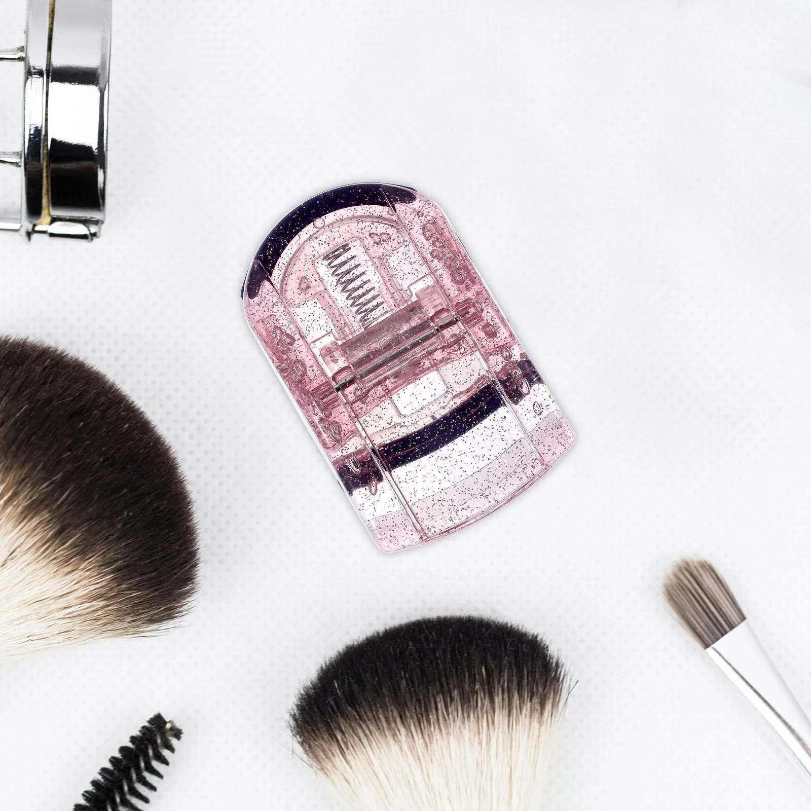 Recourbe-cils Portable en Silicone, tampon de remplacement, outil de bouclage longue durée, accessoire de maquillage pour cils de voyage, 2 pièces