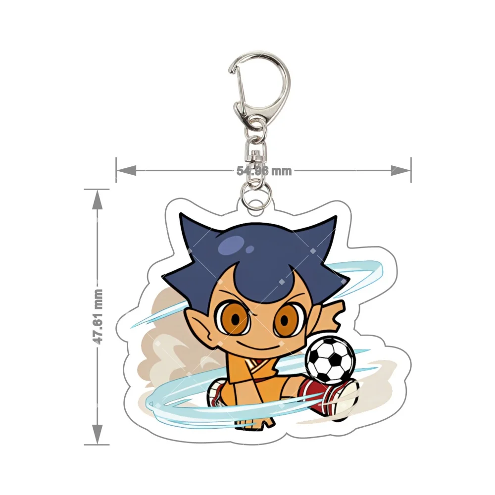 Inazuma Eleven Endou Mamoru Gouenji Acrylic Keychain Chibi Anime Keyring Shuuya Kidou Yuuto Cute Bag Pendant Fans Cosplay Gift
