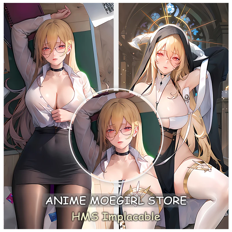 

Dakimakura Azur Lane Anime Throw Pillow Cover King Headboard Cushion Covers Otaku Hms Implacable Full Body Pillowcases 50x150