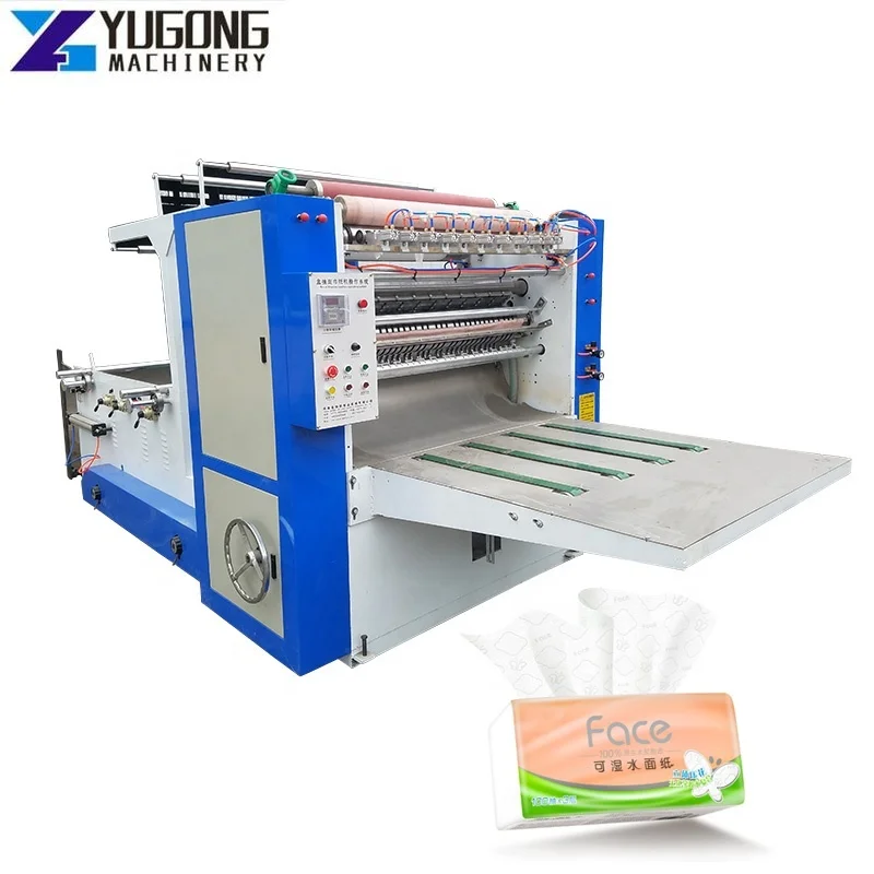 YUGONG Automatic Baby Diaper Tissue Paper Napkin Pillow Type Horizontal Packing Machine Tissue Paper Napkin Making Machine