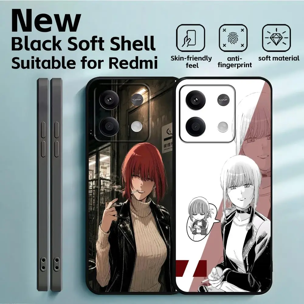 Xiaomi Redmi Note 13 - Cover per telefono morbida nera con