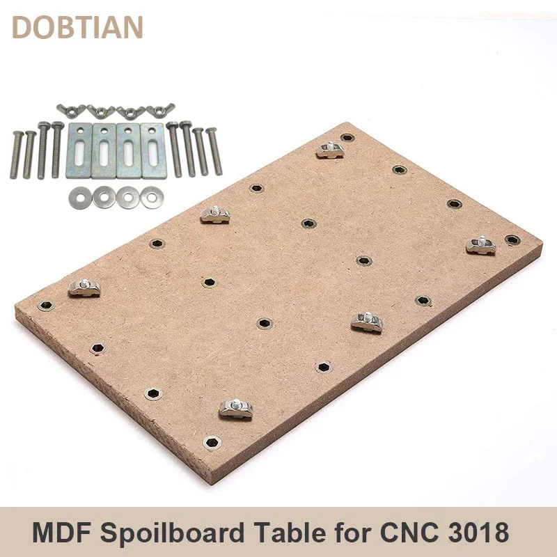 Workbench Protection Board MDF Spoilboard with M6 Holes Accessories For CNC 3018 MAX /3018 Pro/3020 Plus Engrave Machine