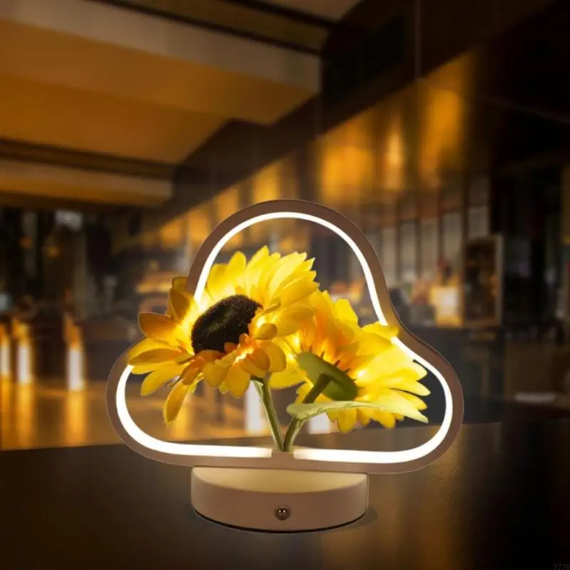 

Decorative flower Touch Lamp With Adjustable Brightness For Home And Celebration Decor 37JD