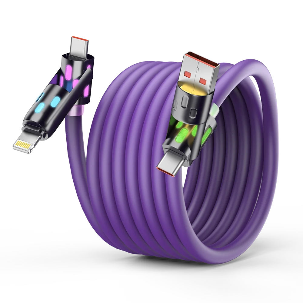 1/2/3 M, 4 in 1 cable, USB - A/C turned 20 / Type - C, compatible iPhone12/13/14, Android, the variety of equipment