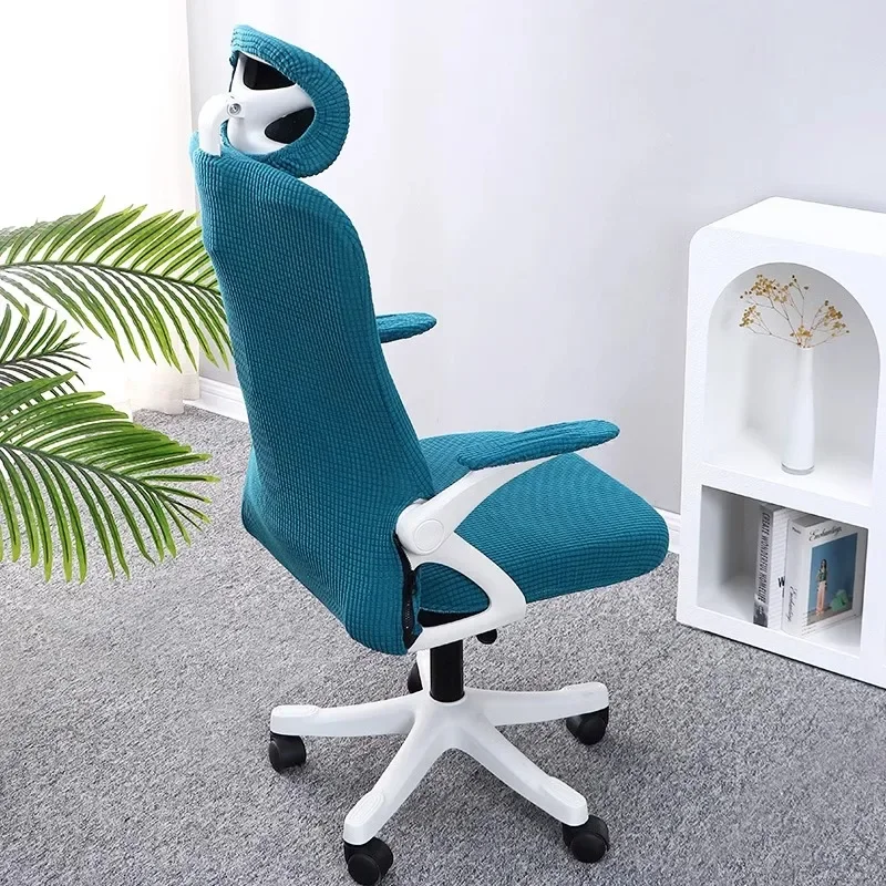 

2Sizes Dustproof Repellent Game Chair Cover with Headrest Cover for Office Internet Cafe Computer Armrest Gaming Chair Covers