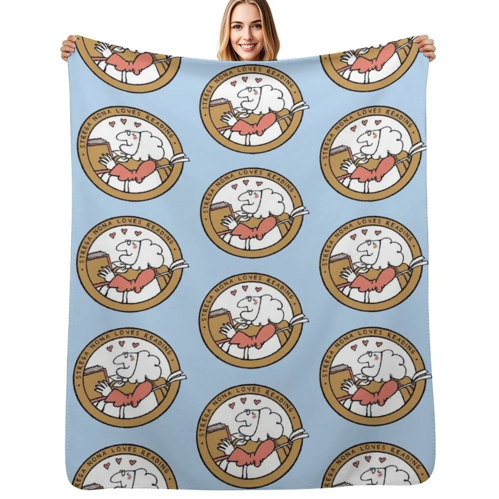 

Strega Nona Love Throw Blanket Soft Plaid Hairys For Baby For Decorative Sofa Blankets