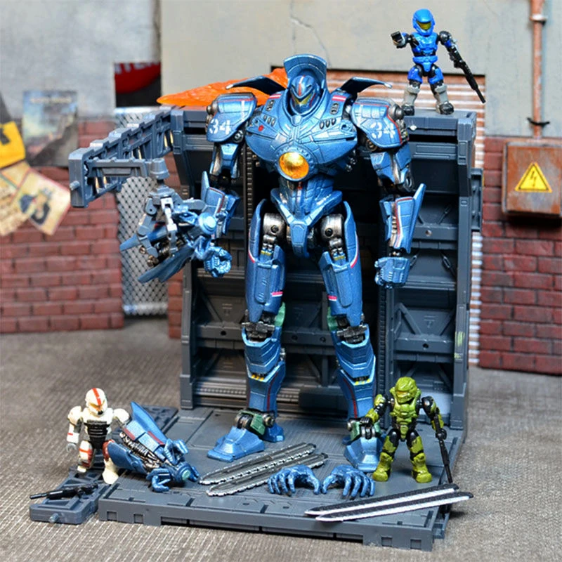 Anime 20cm Pacific Rim Mecha Model Striker Eureka Gipsy Danger Mech Action Figure Movable Joints With Led Light Deluxe Kids Toys