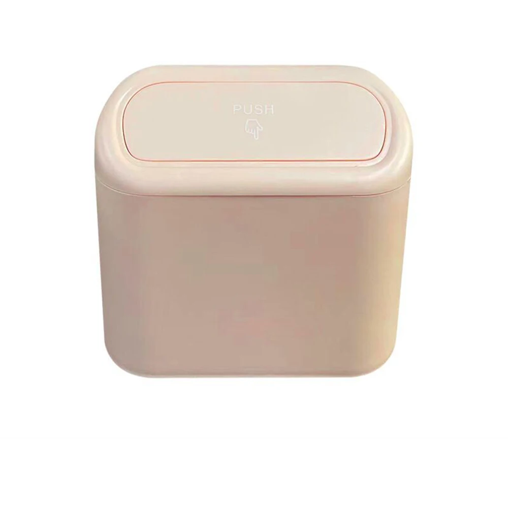 Car Dust Case Trash Bin Hanging Vehicle Garbage Storage Box Plastic Pressing Square Trash Can Type Auto Car Interior Accessories