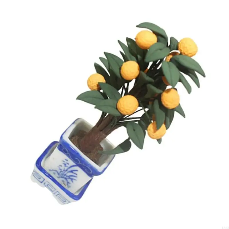 

1/12 Масштабные кукольные домики миниатюрные садовые листовые растения притворяться для детей L8RB