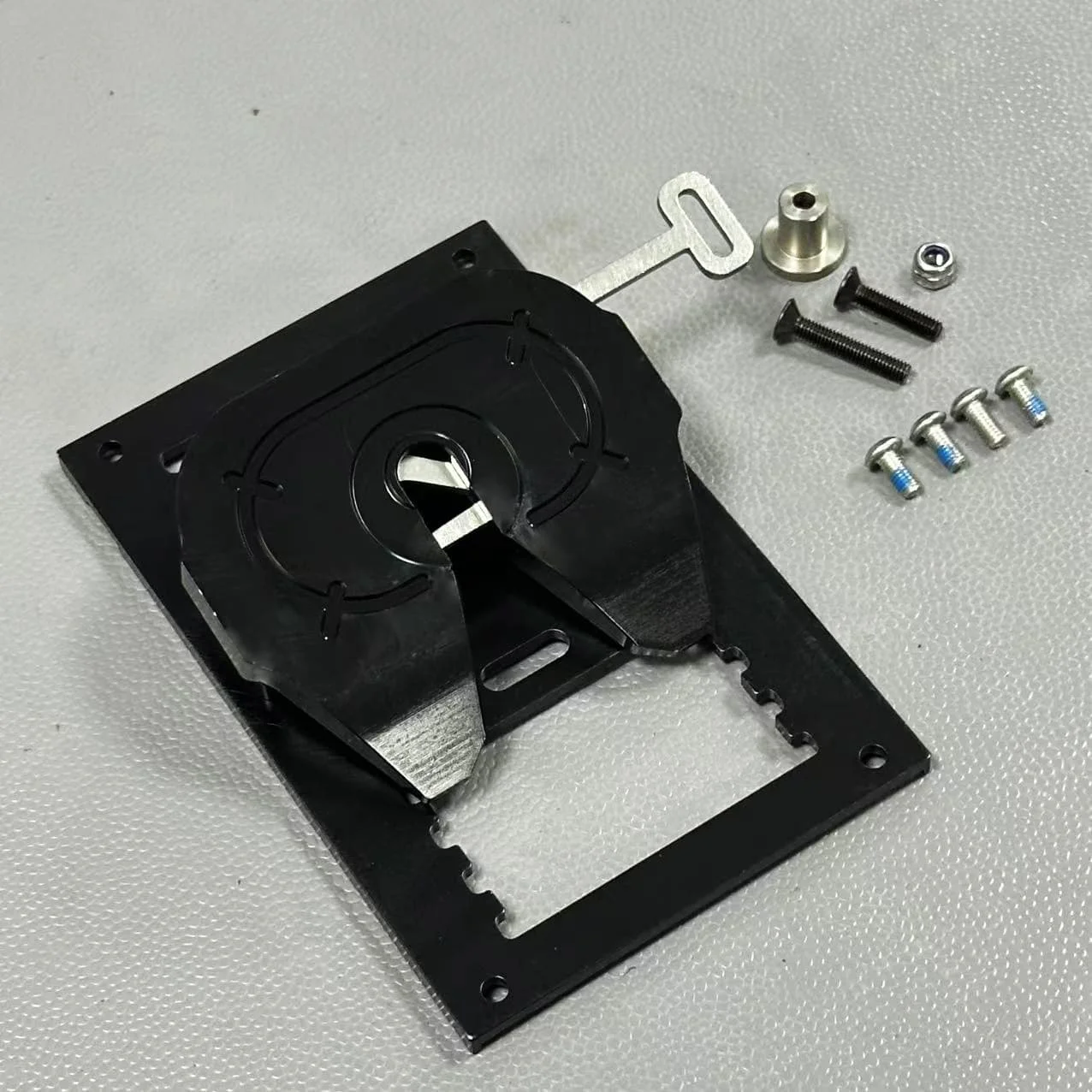 RC 1/14 Truck Metal Fifth Wheel Base MP-01 For Tamiya LESU 1 14 Rc Radio Control Tractor Truck Parts Accessories