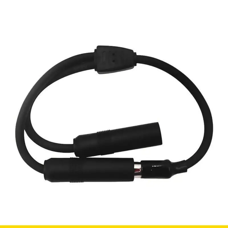 SZCH 50cm Auto Car Antenna Extension Cord Male Female Car FM Radio Adapter Cable Universal Aluminum Plug In 1 For 2 Radio