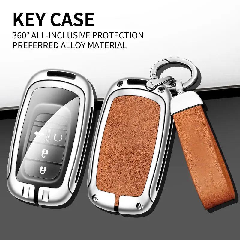 Full Cover Car Key Case Protector Shell With Keychain For Honda Vezel Hybrid Custom Logo Key Bag Interior Accessories view 6