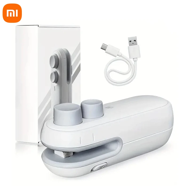 Xiaomi Mini Heat Bag Sealing Machine Package Sealer Bag Plastic Food Sealer Clip Bag Handheld Sealing Food Packaging Heat Sealer