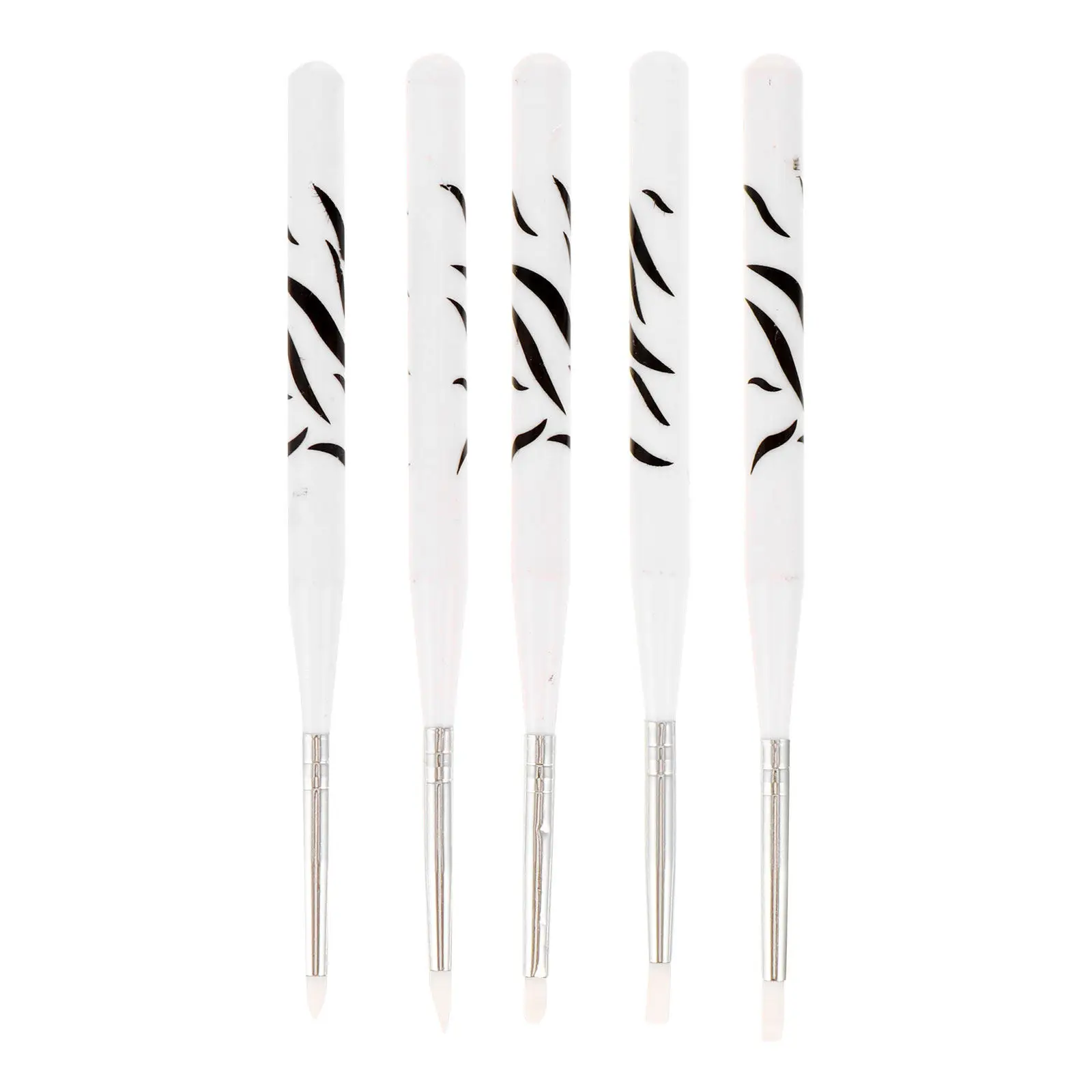 5pcs Nail Carving Pen Manicure Embossing Art Brushes UV Engraved Tools Sculpture Kits Nail Tracing Pens Shaping Modeling Salon