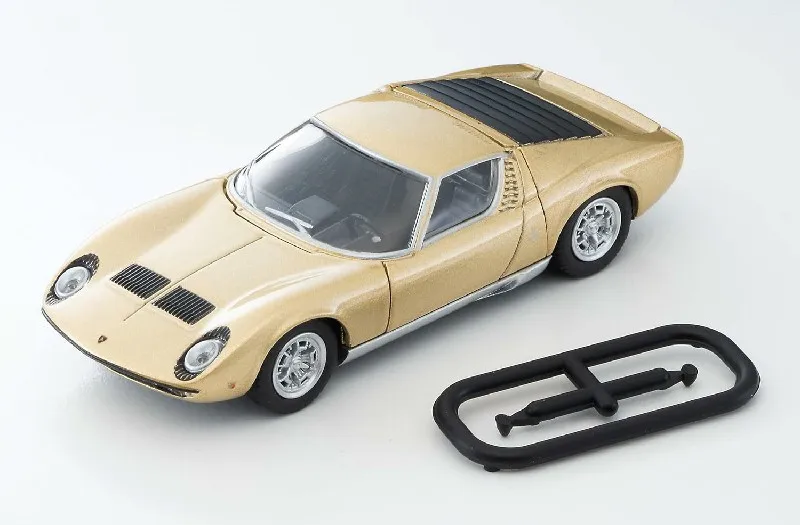 TAKARA TOMY TOMYTEC Tomica 1:64 TLV Lamborghini Miura S Golden edición limitada aleación juguete Motor Diecast Metal modelo regalo, juguete para niño