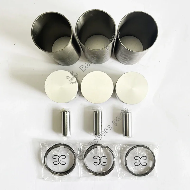 D850 Cylinder Liner Kit Piston 15956-21110 Ring 15901-21050 For Kubota Tractor B1550DT Excavator B6200E Combine  NX1500  NX1800