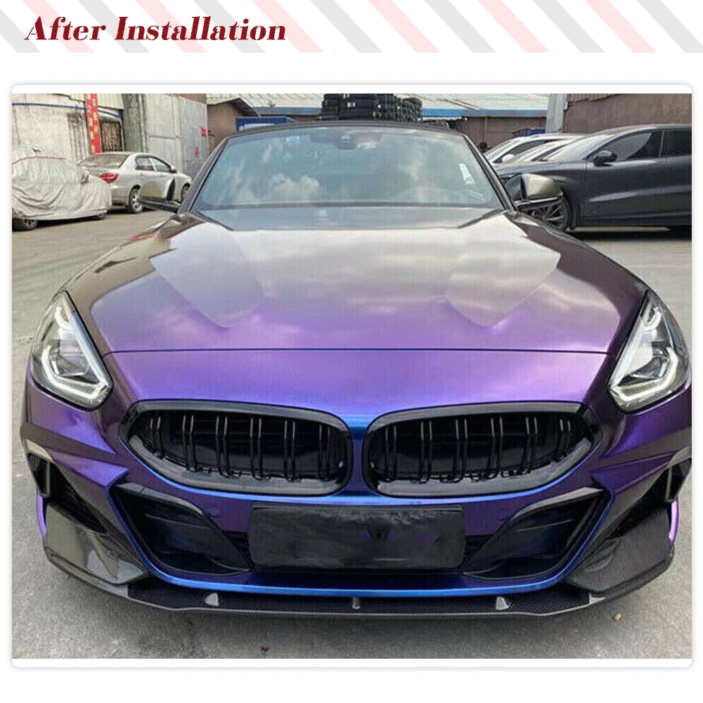 Carbon Fiber Front Bumper Lip Spoiler Guard Splitters for BMW Z4 G29 M Sport 2019 2020 Car Front Bumper Lip Splitters Apron