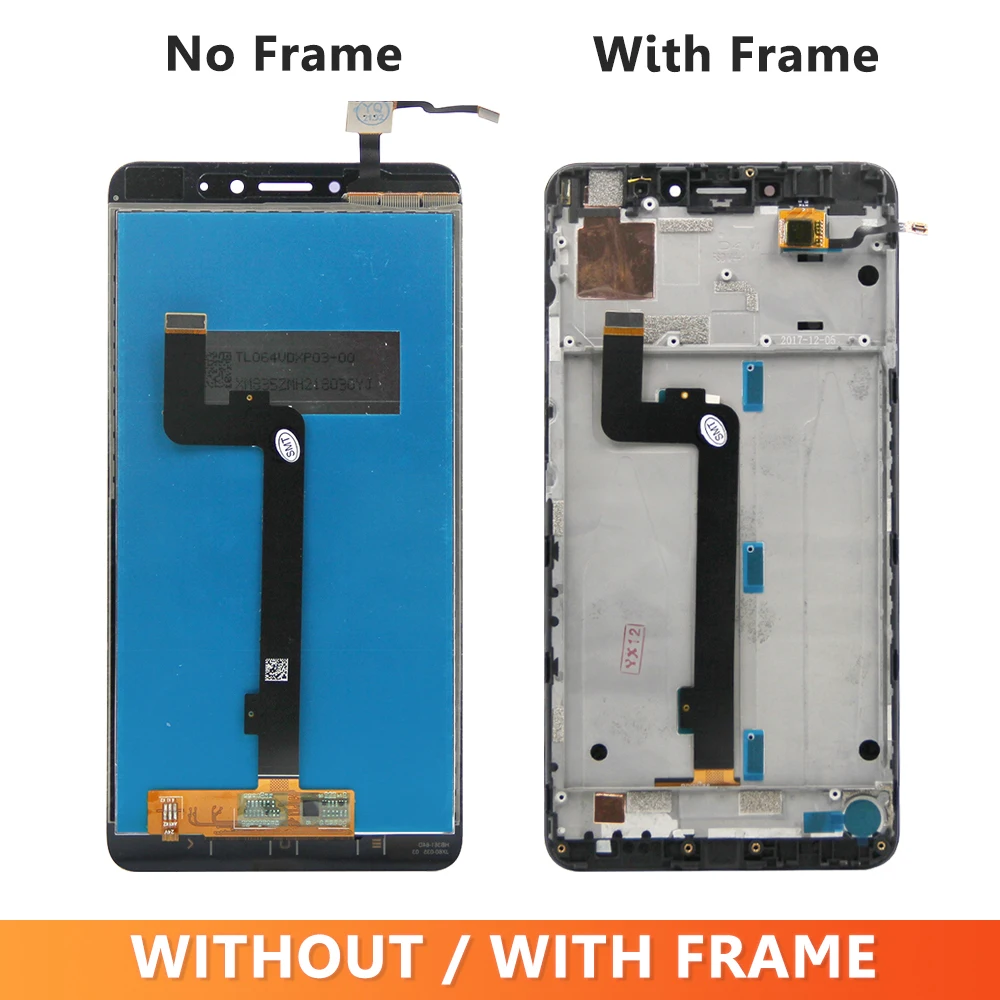 6.44''AMOLED Max 2 Display Screen with Frame, for Xiaomi Mi Max 2 MDE40 MDI40 Lcd Display Digital Touch Screen Replacement