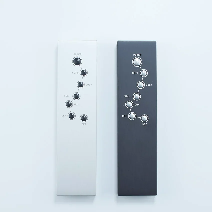 All-aluminum Infrared Signal 7-key Remote Control for Hifi Audio CD Preamplifier TV Set-top Box