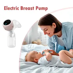 Electric Breast Pump 4 Modes & 9 Levels Electric Breastfeeding Pump Low Noise Silicone Milk Extractor Rechargeable Portable