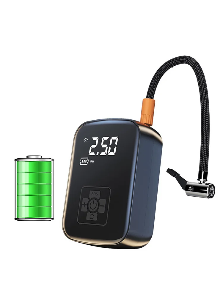 EAFC Przenośna Pompka Samochodowa 150PSI, Elektryczna Pompka do Roweru, Motocykla, Piłki Nożnej, Koszykówki - Niezbędne Akcesoria do Opon — 2