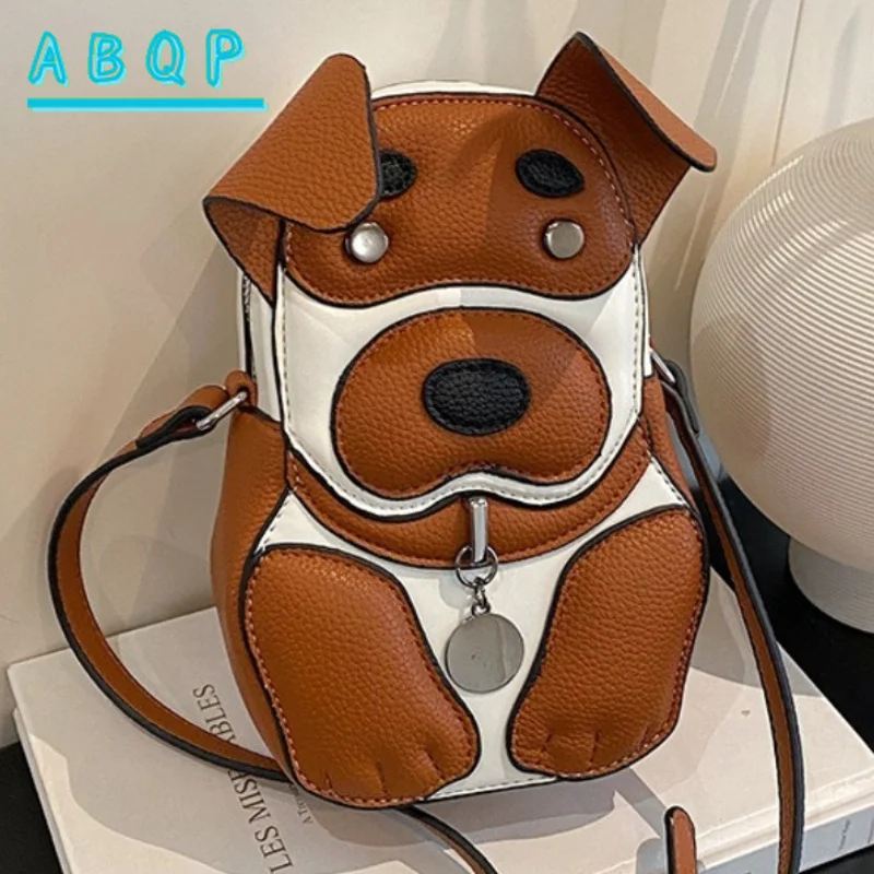 

New Women's Shoulder Bag Luxury Brand Puppy Shape Fashion Women's Shoulder Messenger Bag 3D Cartoon Cute Mini Women's Bag