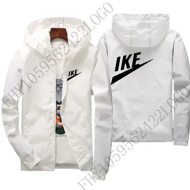 New Spring and Autumn men's loose casual jacket outdoor wild fishing waterproof zipper men's and women's large size hooded coat