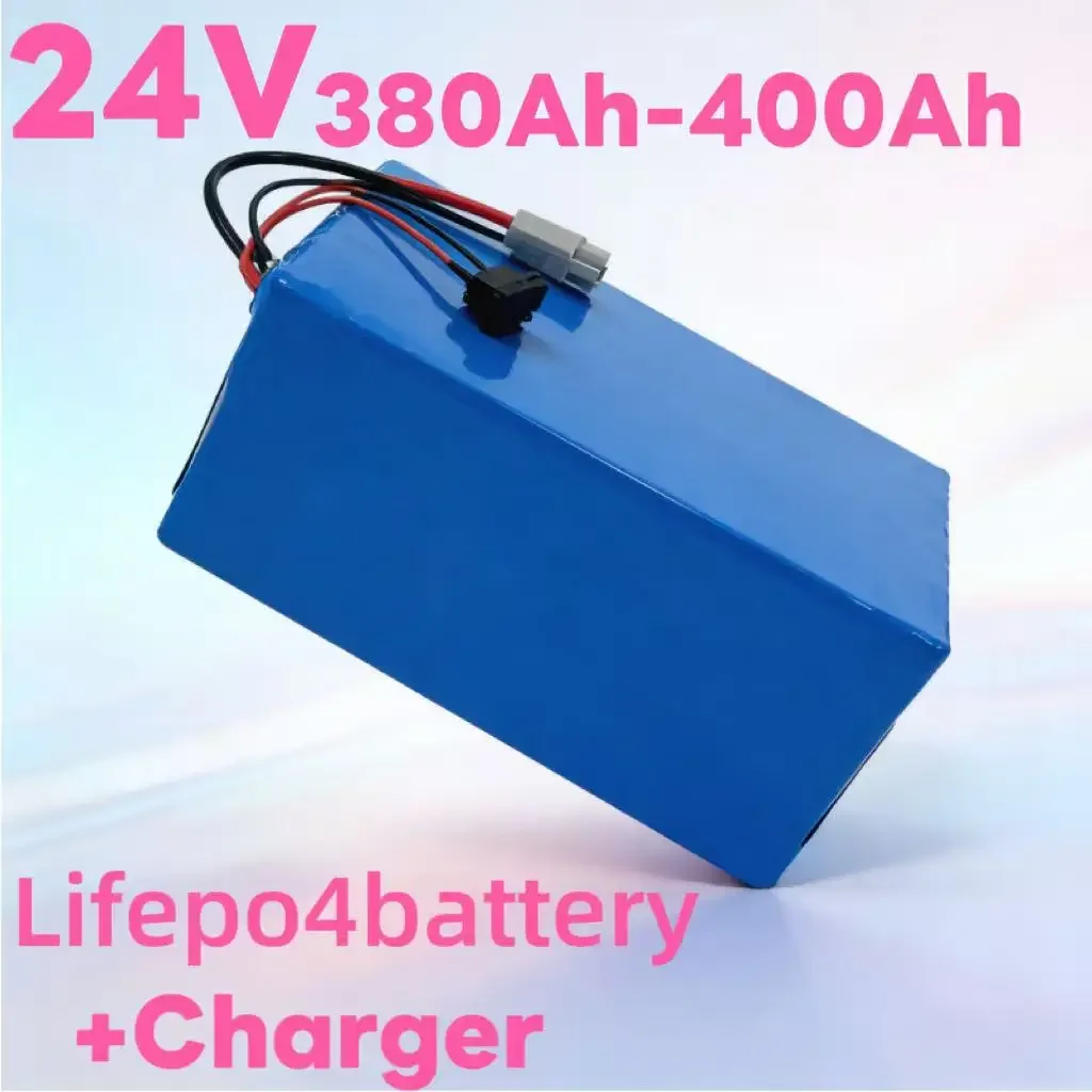 

24V 380Ah 400Ah Off‑Grid Solar Battery for Marine, Yacht, Boat, Caravan, RV, Van, EV, UPS | 20A Charger Included – Complete En