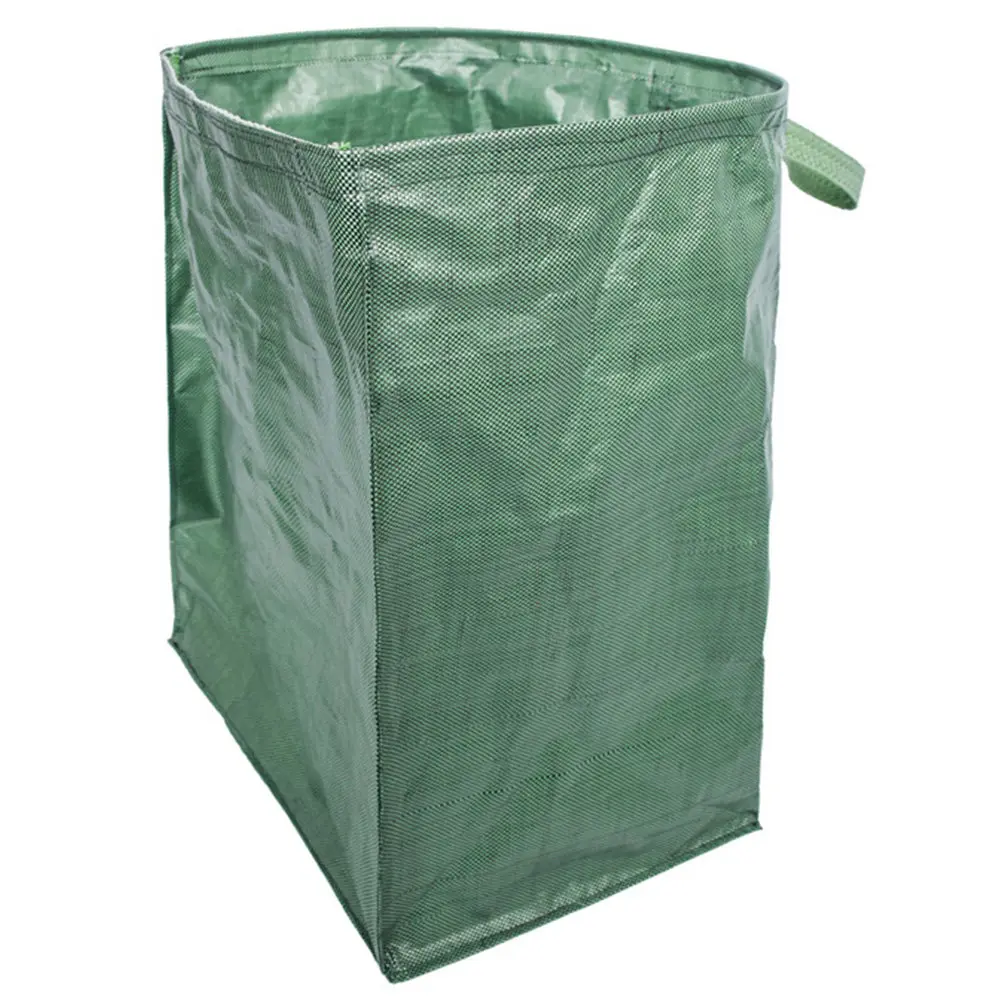 1Pcs Garden Waste Bag Pe Material Foldable Yard Lawn Leaves Collector Large Capacity Handle Design for Camping Beach