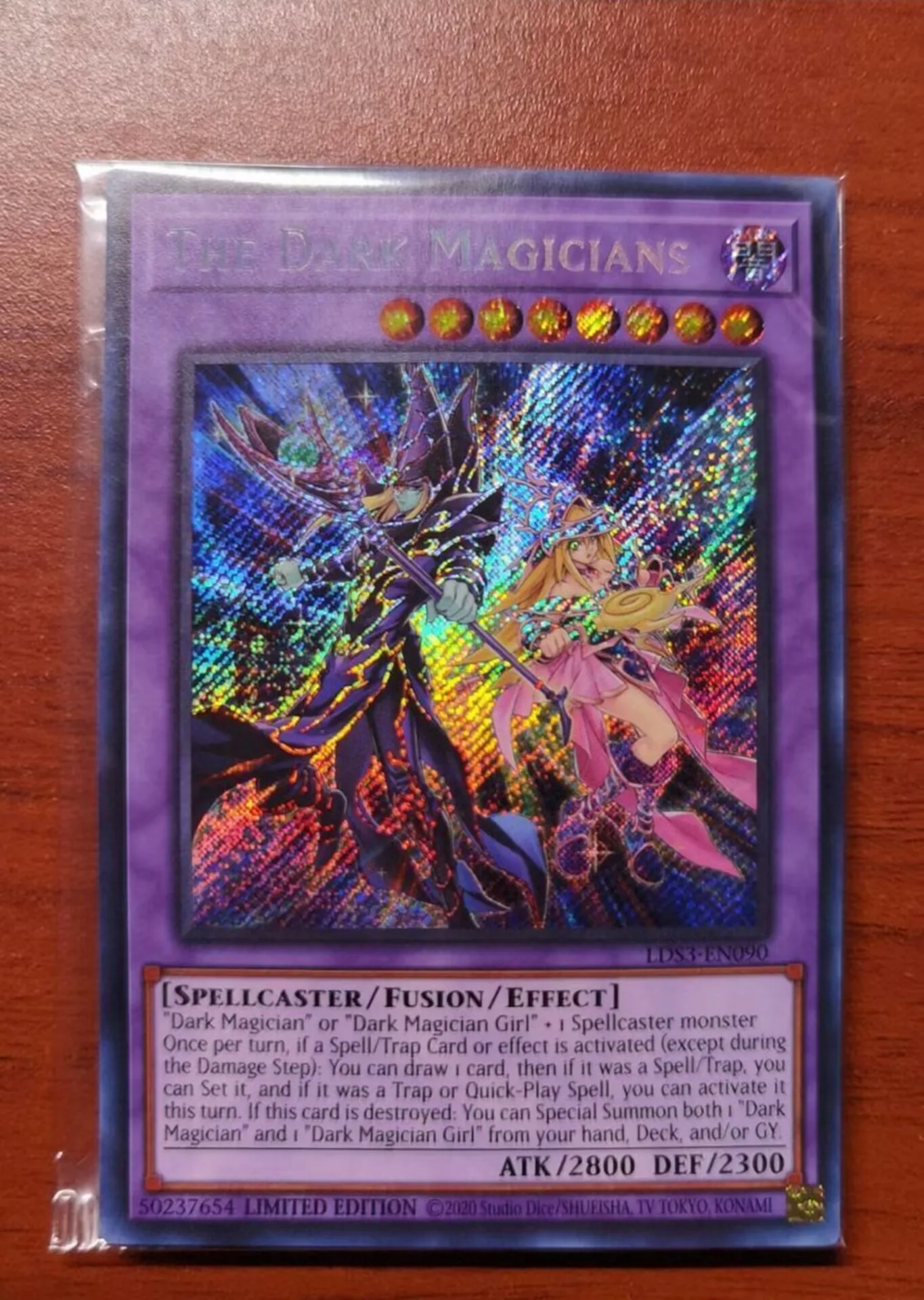 Yugioh KONAMI Duel Monsters LDS3-EN090 The Dark Magicians Secret Rare English Limited Edition Collection Mint Card