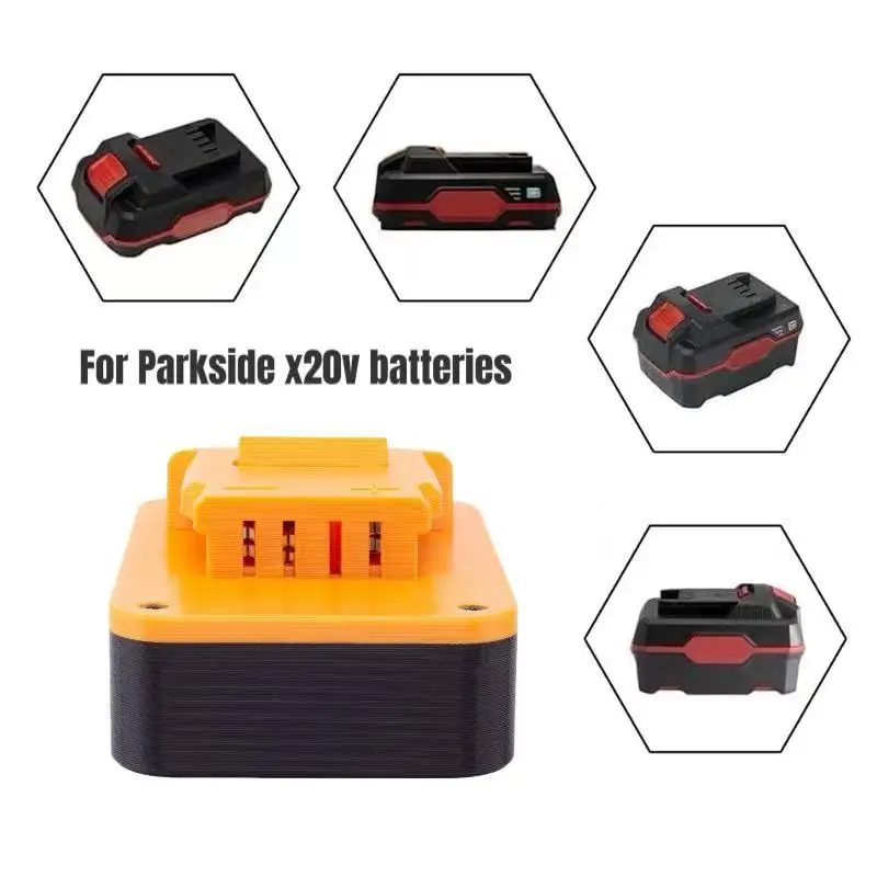 バッテリーコンバータアダプタパークサイド x20V リチウム変換 Worx 4PIN 20v ツールコンバータ使用 (バッテリーとツールなし)