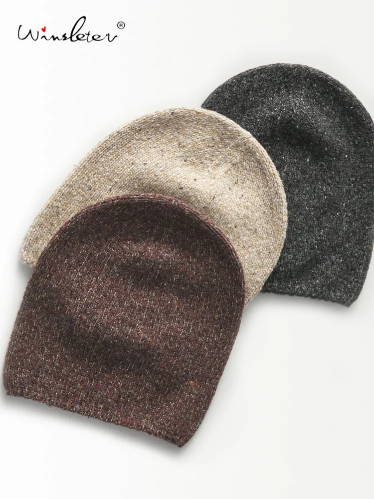 

Winsleter-66,8% овечья шерсть, 4,8% шерсть альпаки, элегантная вязаная шапка, ветрозащитная, сохраняющая тепло, повседневные шапочки унисекс, новинка зимы 2023 года A5D645CC