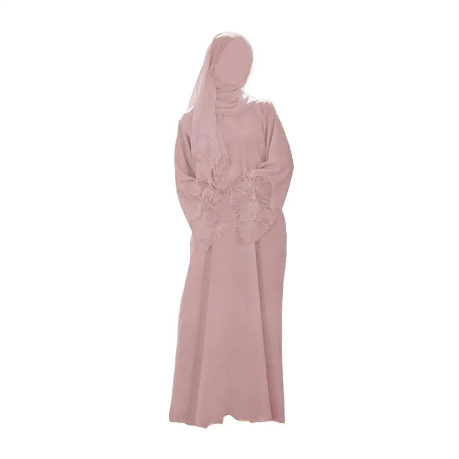 Women Muslim Robe XXL with Head Scarf Islamic Abaya for Cultural Exchanges