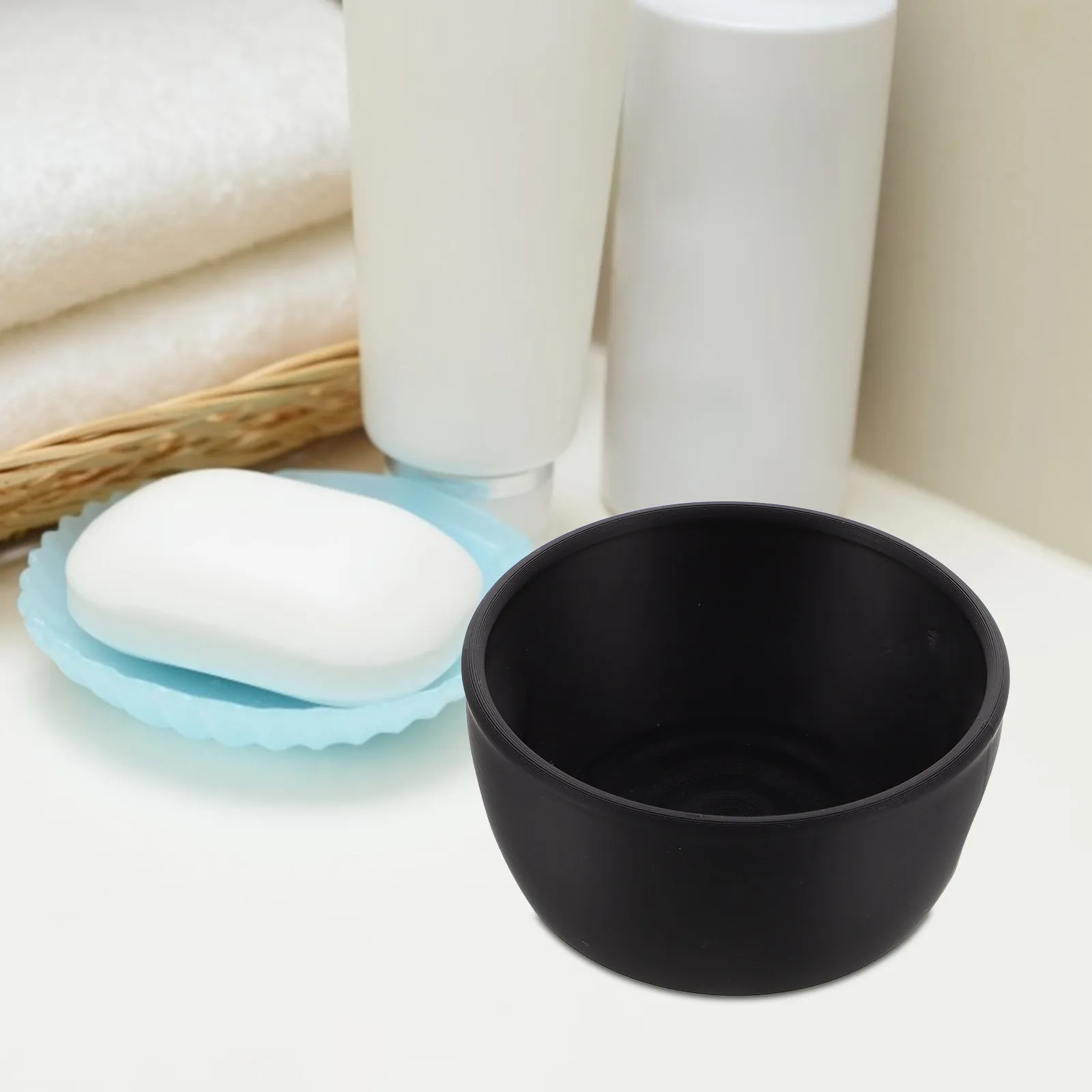 

Мужская чаша для мыла для бритья: прочная, с широким горлышком, гладким внутренним покрытием, для комфортного влажного бритья и использования парикмахерами