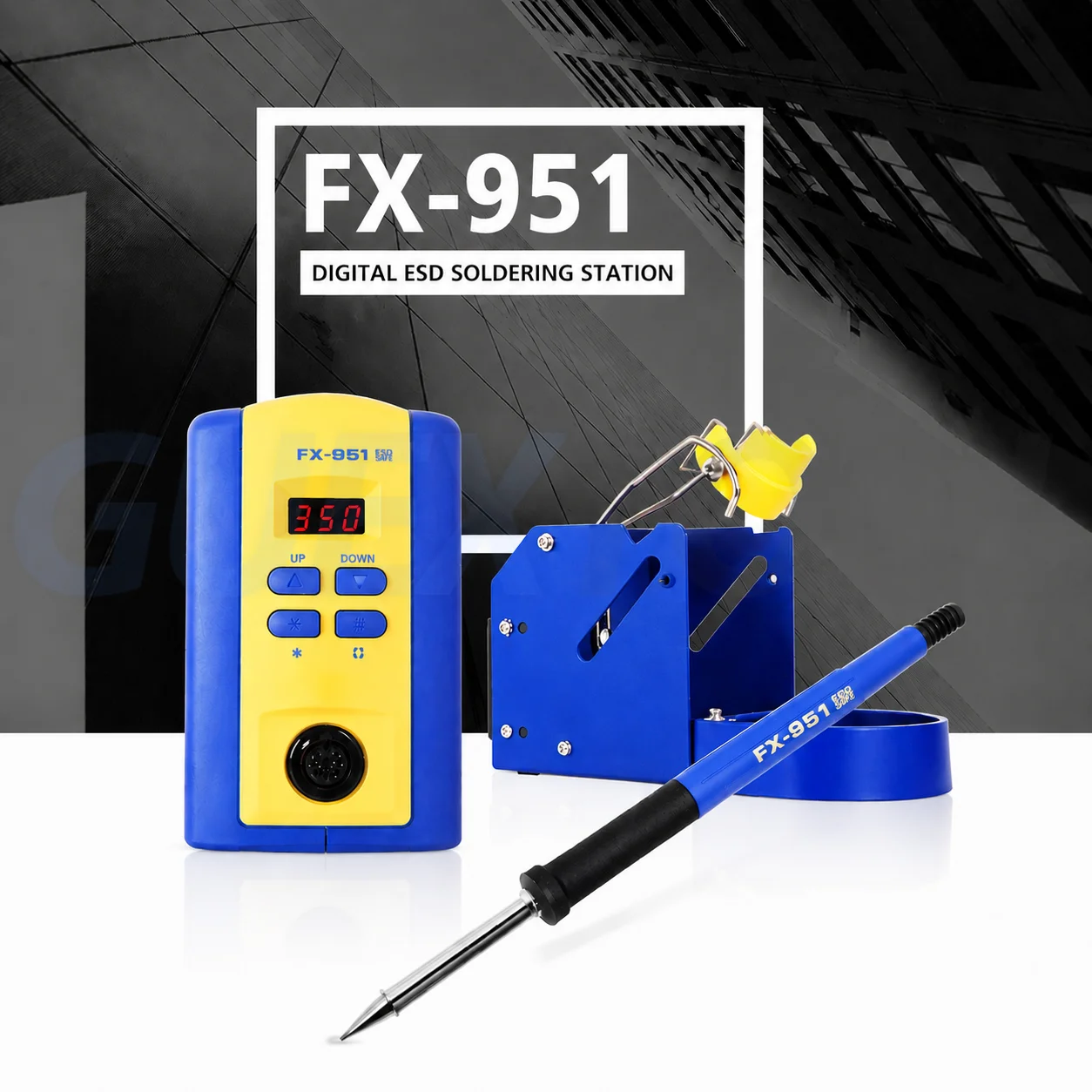 FX-951 Digital Soldering Station Adjustable Temperature Welding Solder Iron Station for Electronics Repair DIY Tools