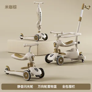 Scooter for Folding Children 3 Wheels Skate TriCycle Hoverboard Portable Baby Cart 6 Main Sales Children's Scooter - №2