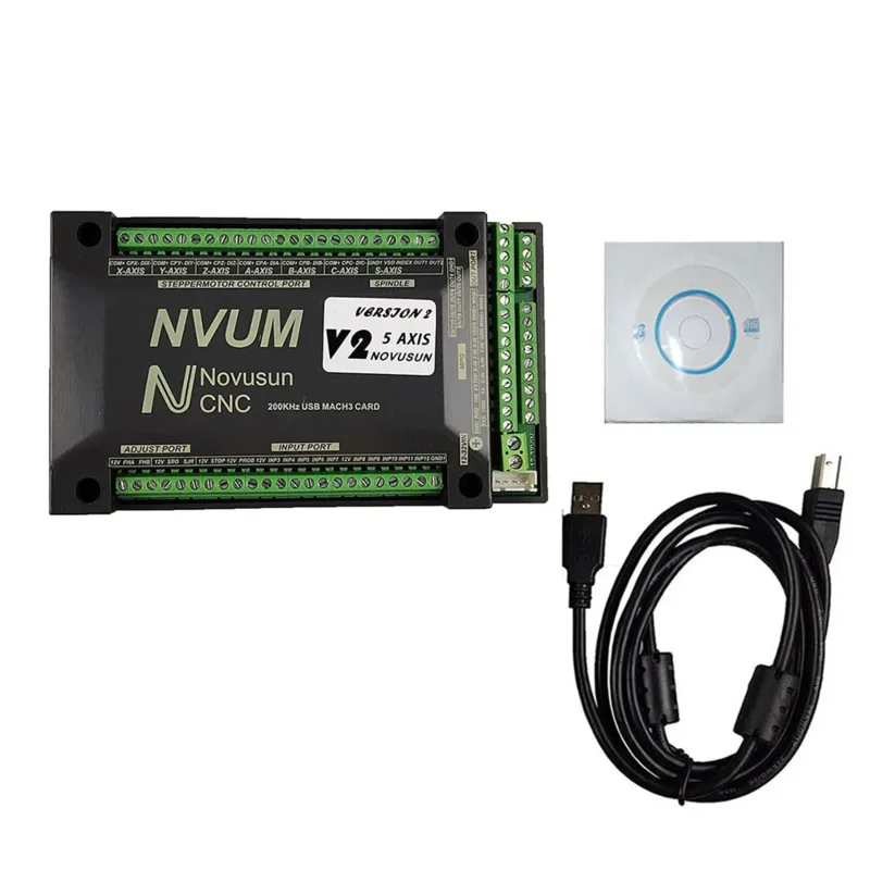 بطاقة USB Mach3 200 كيلو هرتز NVUM 3 محاور/4 محاور/5 محاور/6 محاور وحدة تحكم الحركة باستخدام الحاسب الآلي وظيفة الرقيق للسائر ، محرك سيرفو