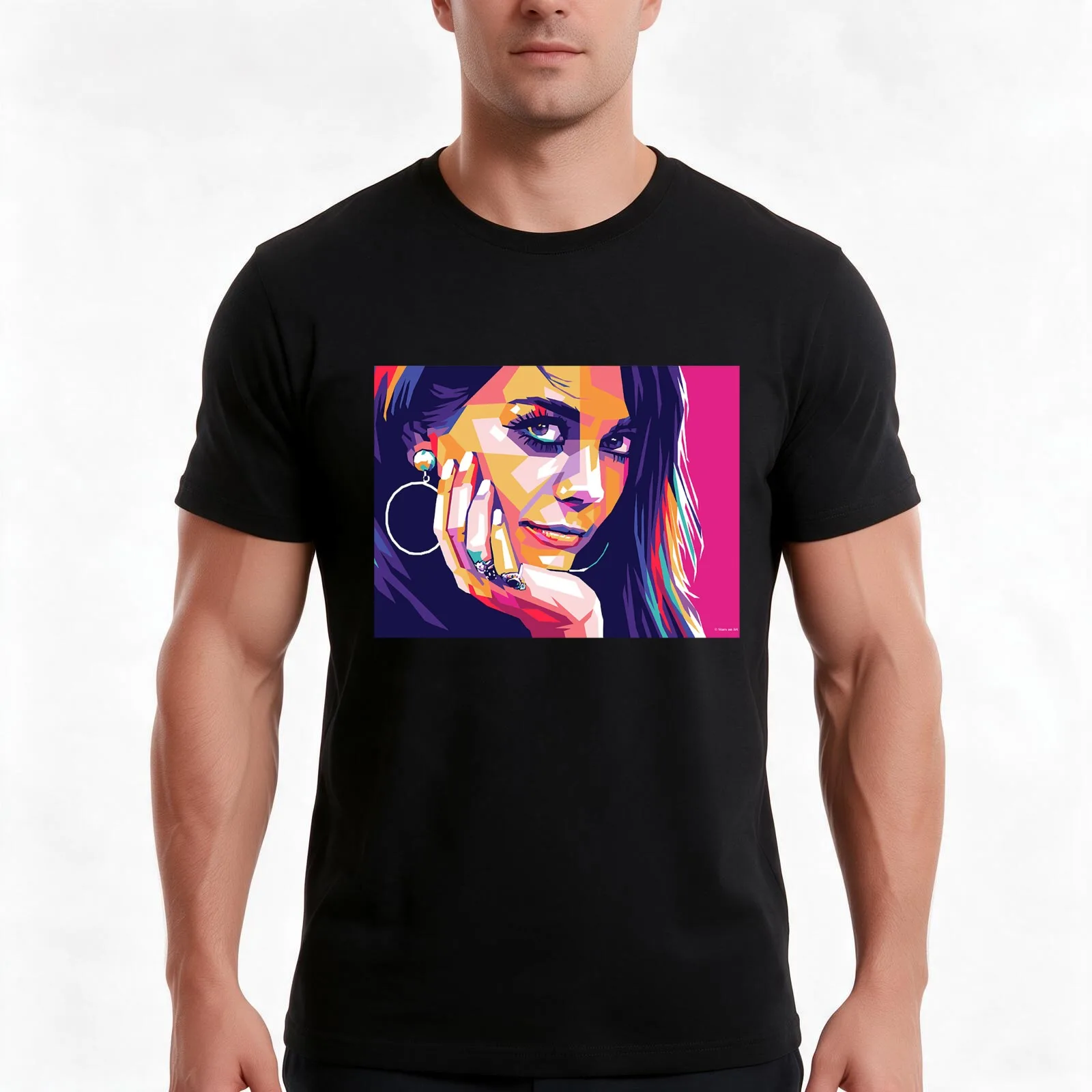 natalie wood portrait stars on art T-Shirt Summer Casual Cotton Tee Oversized Streetwear Tops Vintage Graphic Print