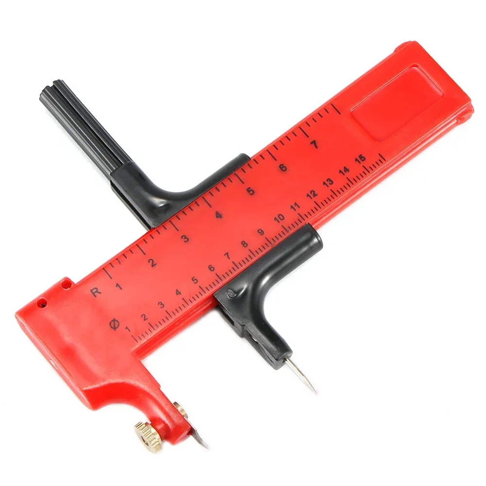 Rubber Vinyl Leather Art Craft Tool for CardstocksCraft Circle Cutter Rotary Compass Circle Cutter Paper Cardboard