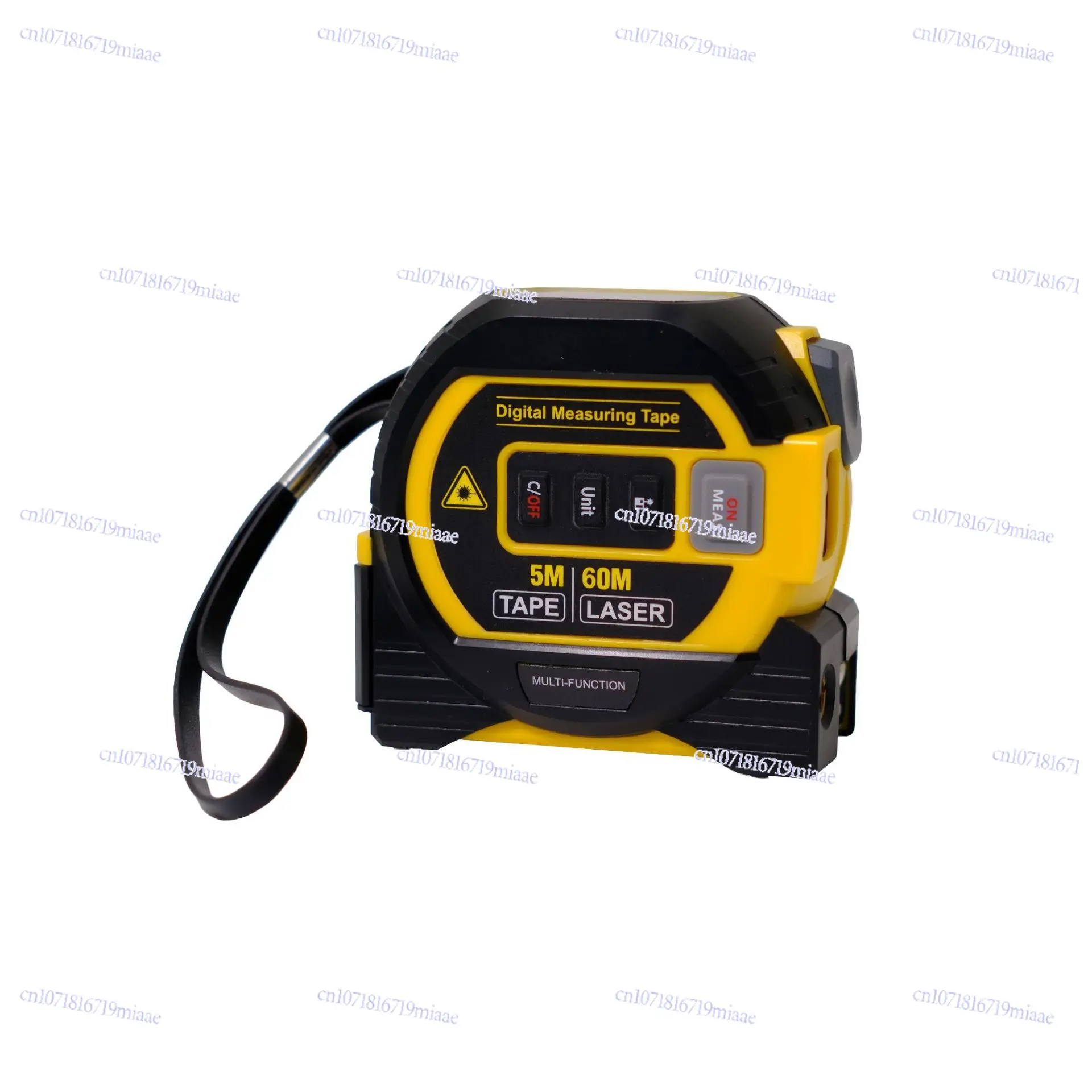 5M steel ruler laser ranging 3-in-1 multi-functional reticle red light measuring instrument