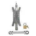 

Includes (2) Wheel Chock Stabilizers, (1) Ratchet Wrench