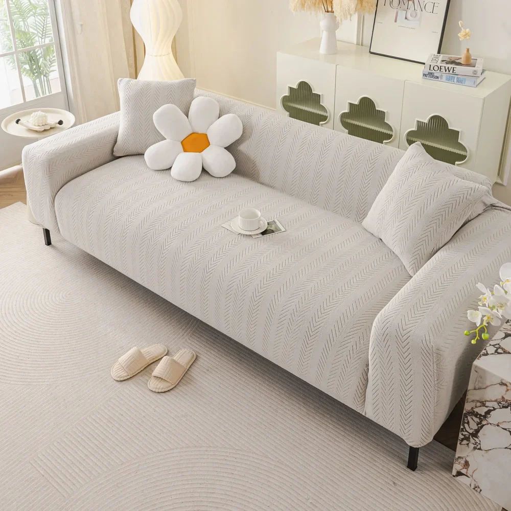 Adjustable Elastic Sofa Cover Armchair Protector Corner L Shape Leaves Slipcovers Couch Covers 1/2/3/4/5 Seater