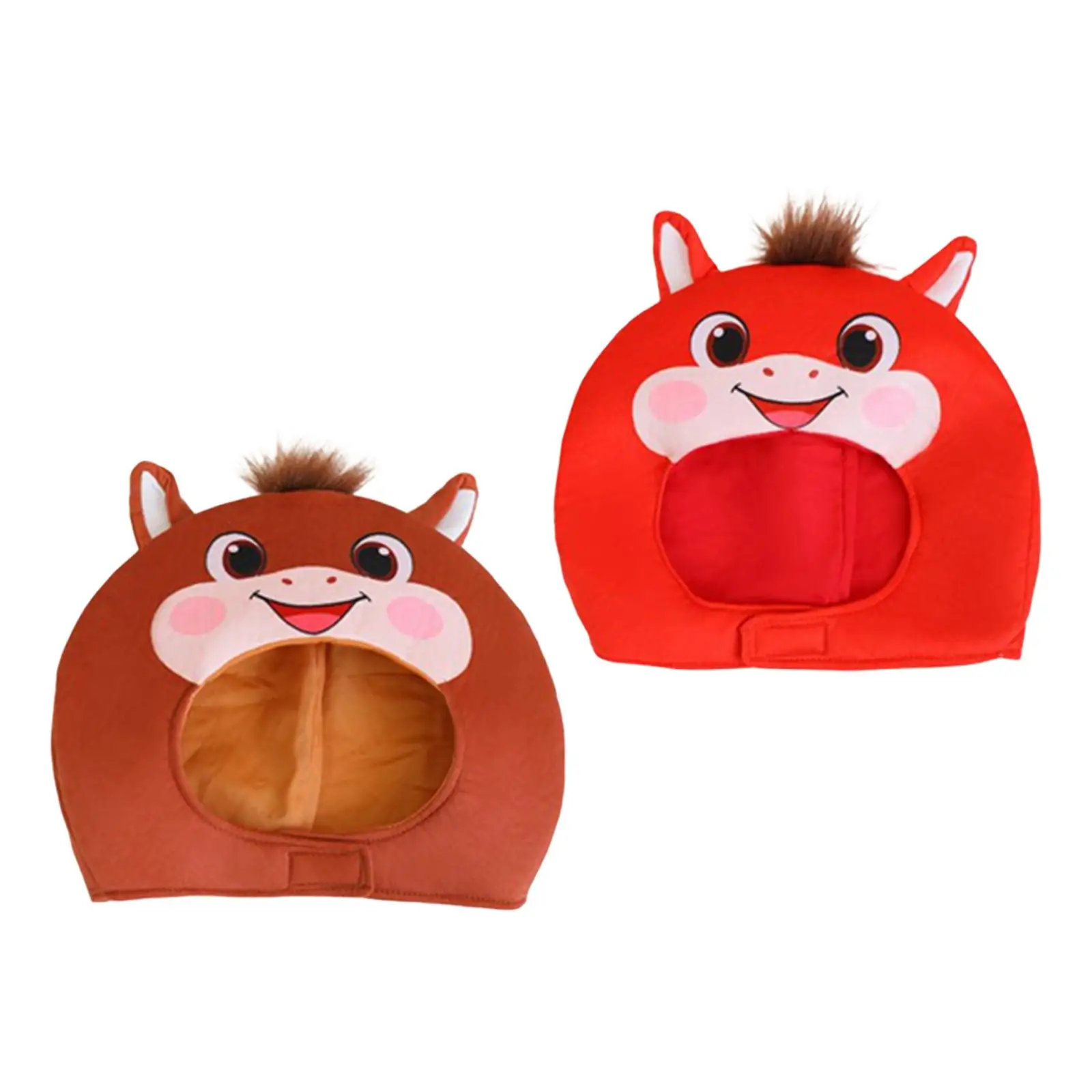 

Plush Horse Hat, Fancy Dress Cute, Comfortable, Dress up Headwear, Party Cosplay Hat, Novelty, Headgear for Carnival, Festival