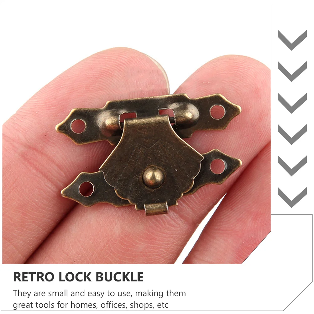 

25 set Shell Type Box Buckle Jewelry Lock Clasp For Gift Case Earring Organizer Retro Closure Hardware Replacement